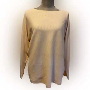 Vila Milano Cream Sweater, Size XL